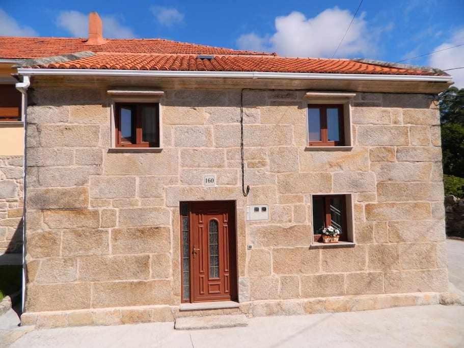 Villa Casa Cuadrantecasa De Piedra En Playa De Carnota Pedrafigueira Esterno foto